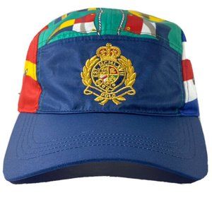 NWT Polo Ralph Lauren CP-93 Regatta Yacht Club Flag 5 Panel Hat Cap Adjustable